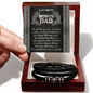 To My Amazing Bonus Dad Bracelet, To My Dad From Son, Dad Gifts From Wife And Son, Dad Presents From Son