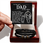To The Best Dad In The World Bracelet, Birthday Gifts For Dad From Son, Son To Dad Christmas Gift, Gifts For Dad From Wife