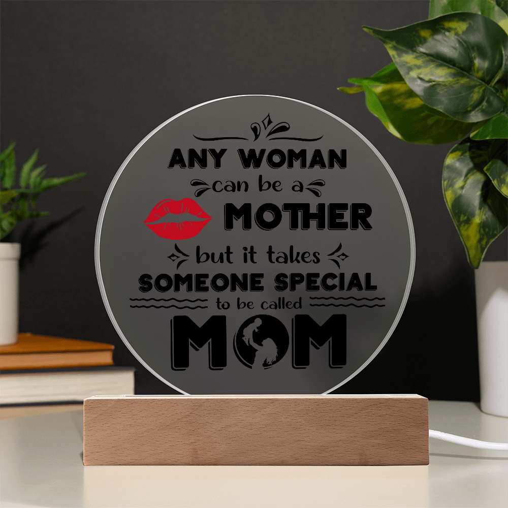 Mom Round Acrylic, Gifts For Mom Plaque, Mothers Day Gifts For Mom Office, Mother's Day Gift From Daughter, Valentine's Day Gifts For Mother