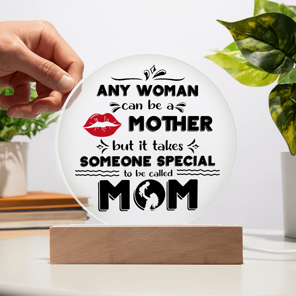 Mom Round Acrylic, Gifts For Mom Plaque, Mothers Day Gifts For Mom Office, Mother's Day Gift From Daughter, Valentine's Day Gifts For Mother