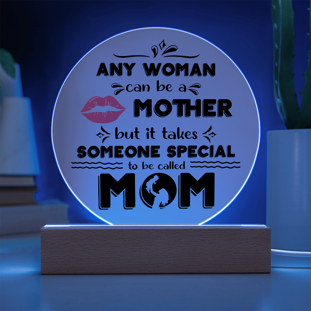 Mom Round Acrylic, Gifts For Mom Plaque, Mothers Day Gifts For Mom Office, Mother's Day Gift From Daughter, Valentine's Day Gifts For Mother
