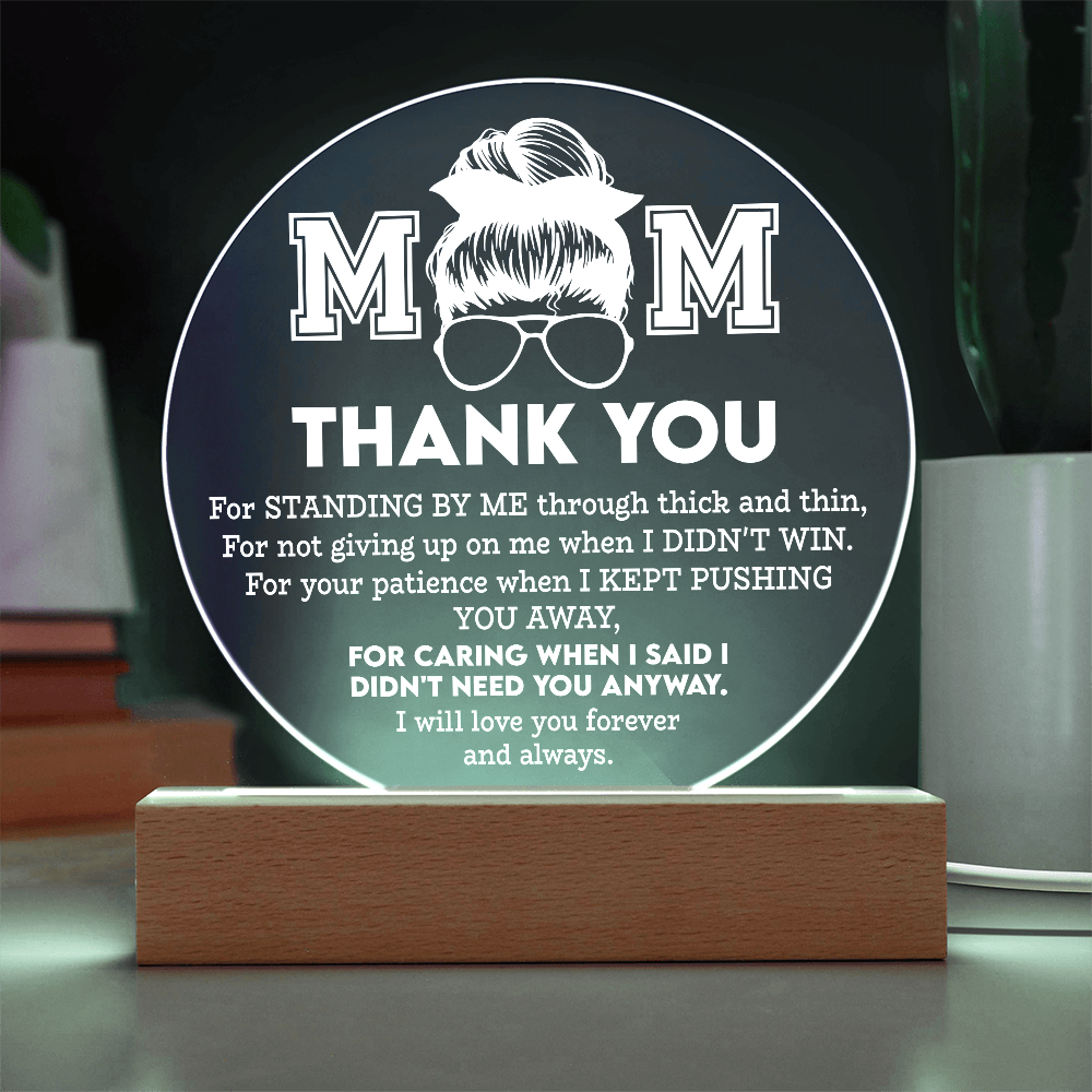 Mom Round Acrylic, Mom Acrylic Plaque, Mothers Day Gifts For Mom Lighthouse, Christmas Gifts For Women Mom, Mom Gifts From Son