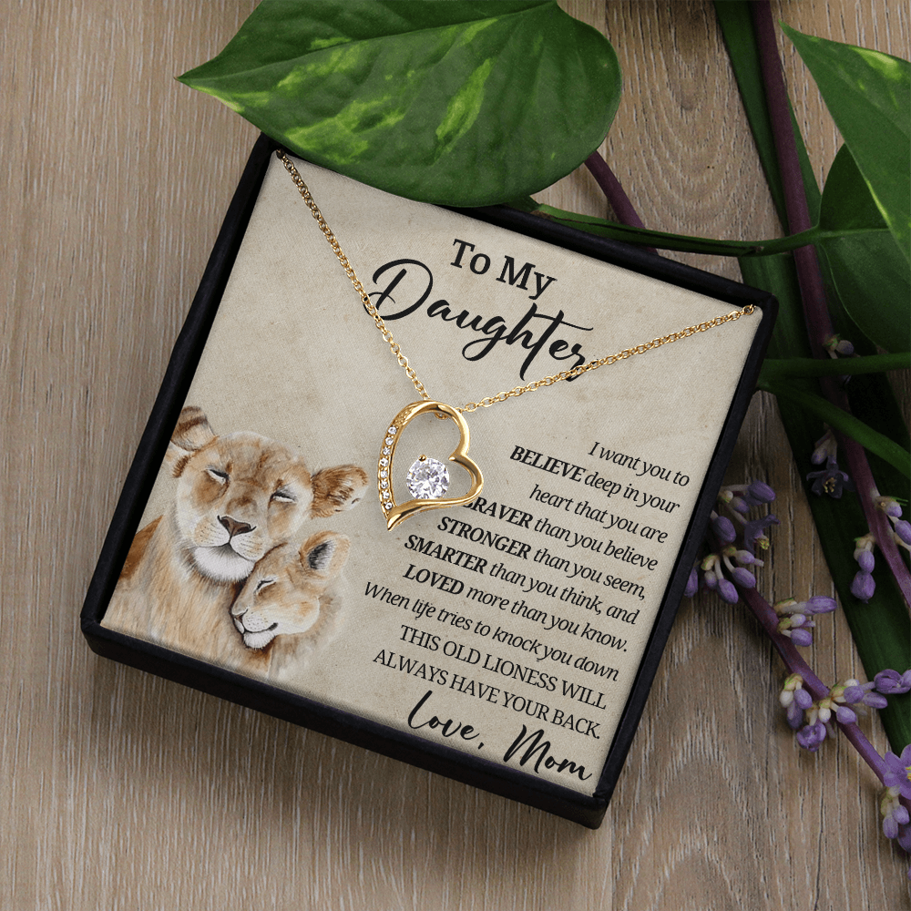 12-946- To My Daughter forever love nacklace