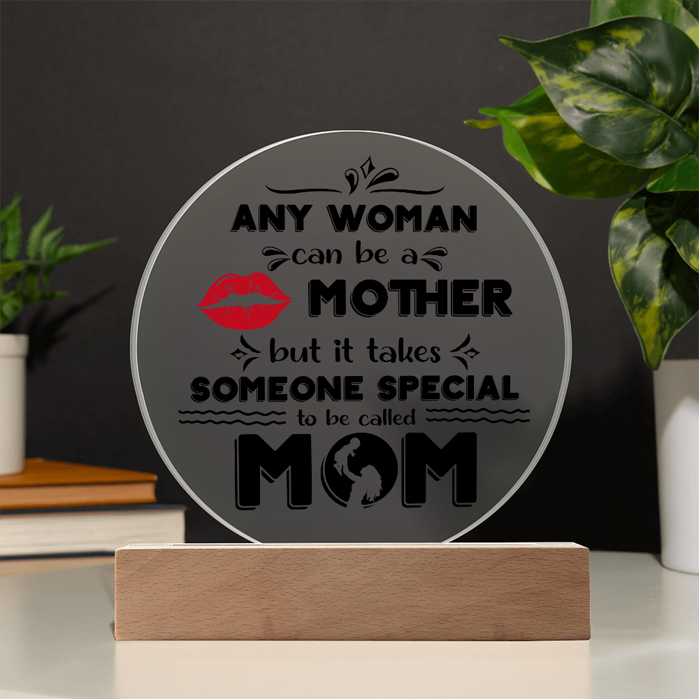 Mom Round Acrylic, Gifts For Mom Plaque, Mothers Day Gifts For Mom Office, Mother's Day Gift From Daughter, Valentine's Day Gifts For Mother