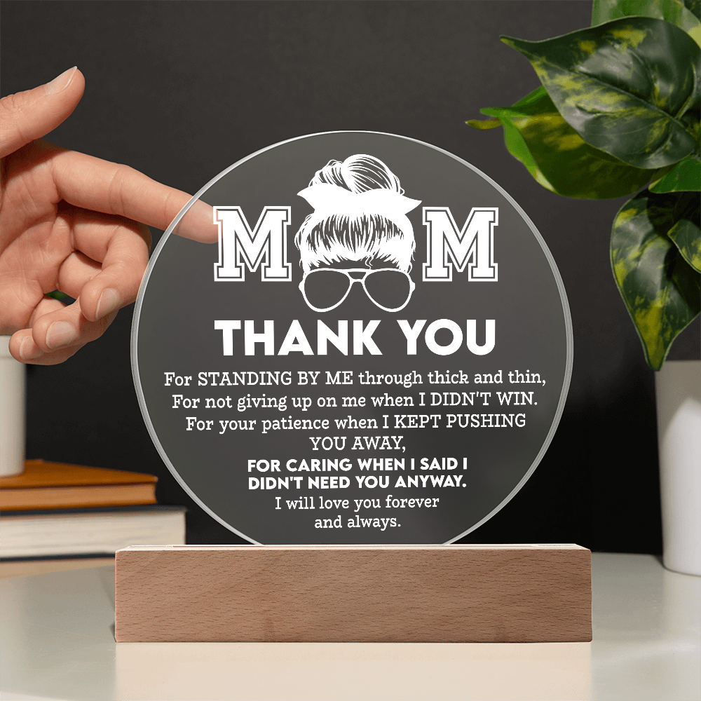 Mom Round Acrylic, Mom Acrylic Plaque, Mothers Day Gifts For Mom Lighthouse, Christmas Gifts For Women Mom, Mom Gifts From Son