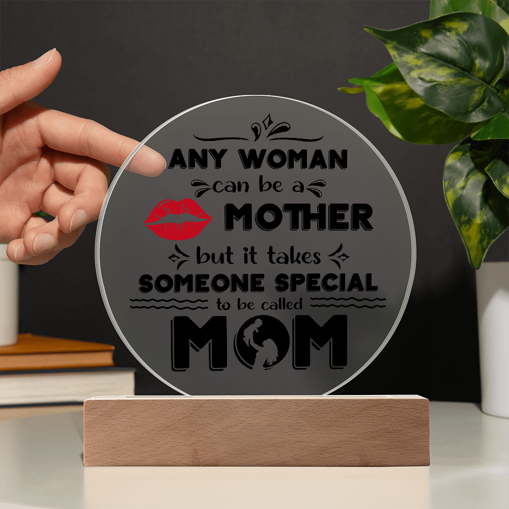 Mom Round Acrylic, Gifts For Mom Plaque, Mothers Day Gifts For Mom Office, Mother's Day Gift From Daughter, Valentine's Day Gifts For Mother