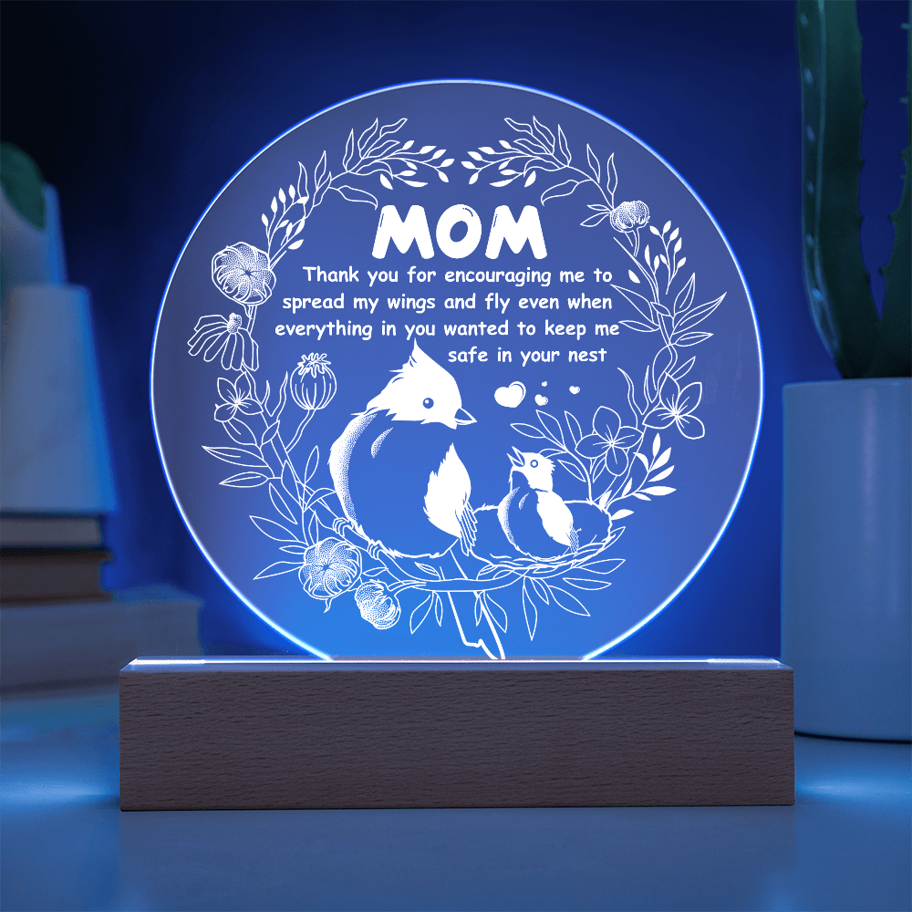 Mom Round Acrylic, Mom Gift Plaque, Mother Day Gifts From Son, Valentine Day Gifts For Mom From Daughter, Mother's Day Gift Idea