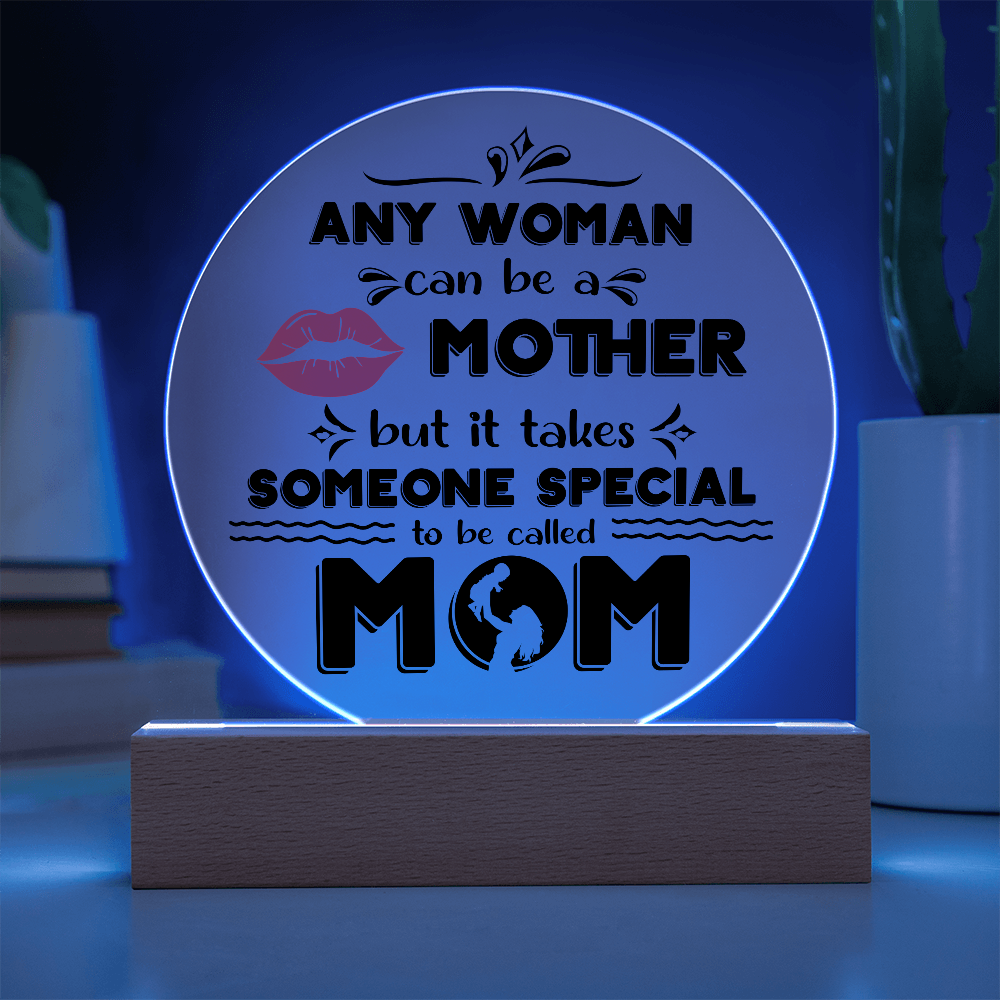 Mom Round Acrylic, Gifts For Mom Plaque, Mothers Day Gifts For Mom Office, Mother's Day Gift From Daughter, Valentine's Day Gifts For Mother