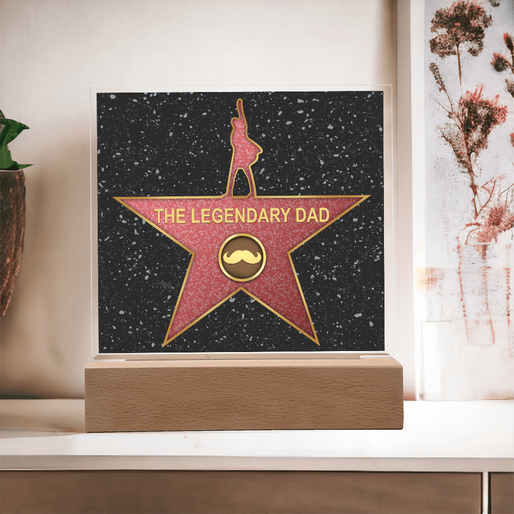 The Legendary Dad Square Acrylic, Gifts For My Mom From Loving Child, Father's Day Gifts For Dad, Birthday Gifts For Dad From Daughter