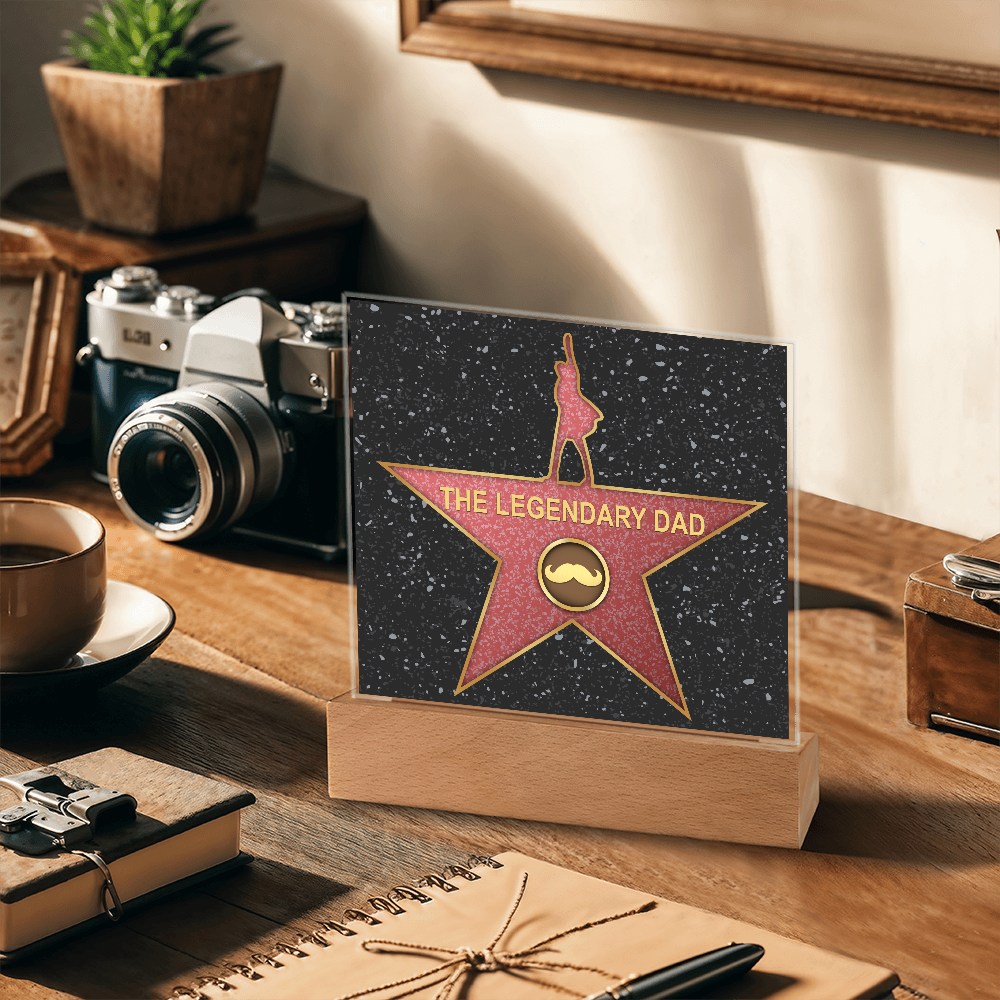 The Legendary Dad Square Acrylic, Gifts For My Mom From Loving Child, Father's Day Gifts For Dad, Birthday Gifts For Dad From Daughter