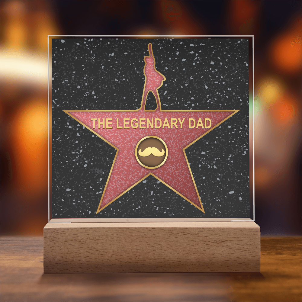 The Legendary Dad Square Acrylic, Gifts For My Mom From Loving Child, Father's Day Gifts For Dad, Birthday Gifts For Dad From Daughter