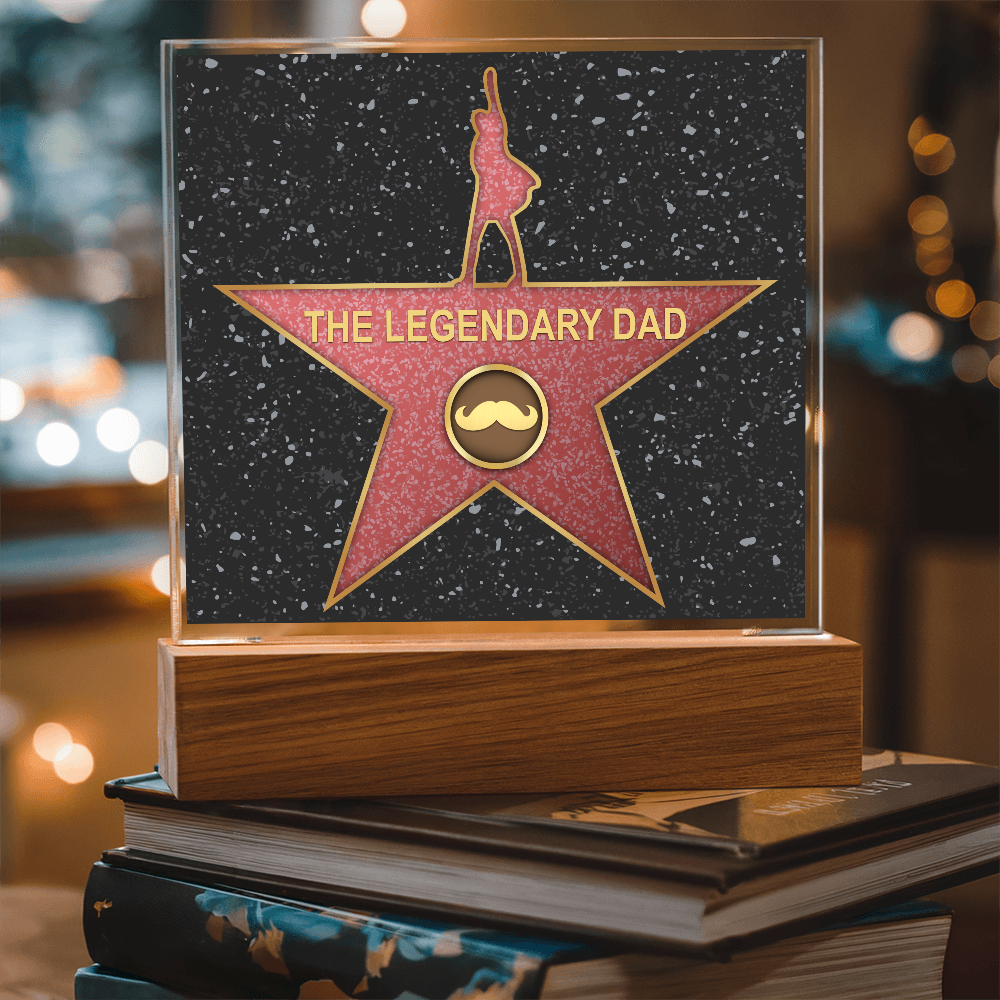 The Legendary Dad Square Acrylic, Gifts For My Mom From Loving Child, Father's Day Gifts For Dad, Birthday Gifts For Dad From Daughter