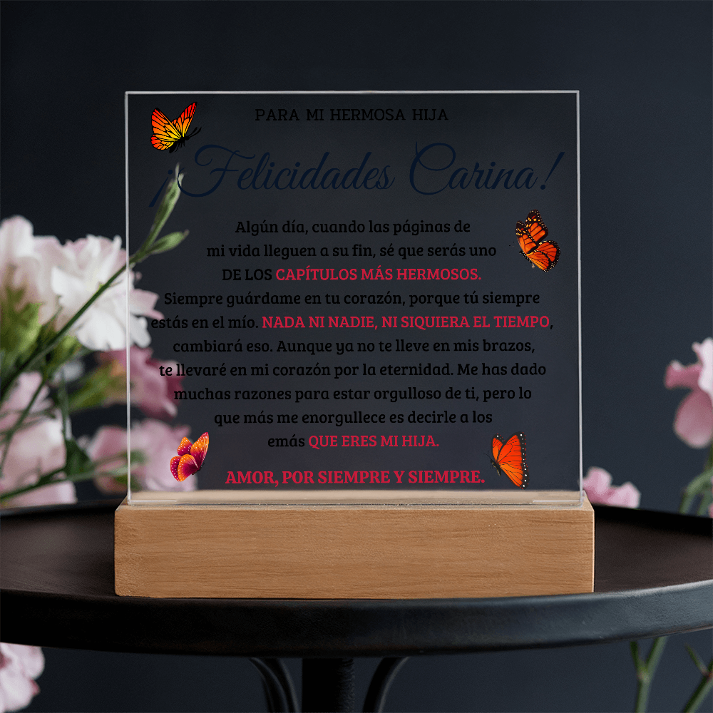 HIJACRSQBR1_T4_30_2 ¡FELICIDADES CARINA!