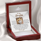 To My Daughter Necklace From Mom, Gifts For Daughter From Dad, To My Daughter Necklace Love Dad
