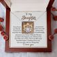 To My Daughter Necklace From Mom, Gifts For Daughter From Dad, To My Daughter Necklace Love Dad