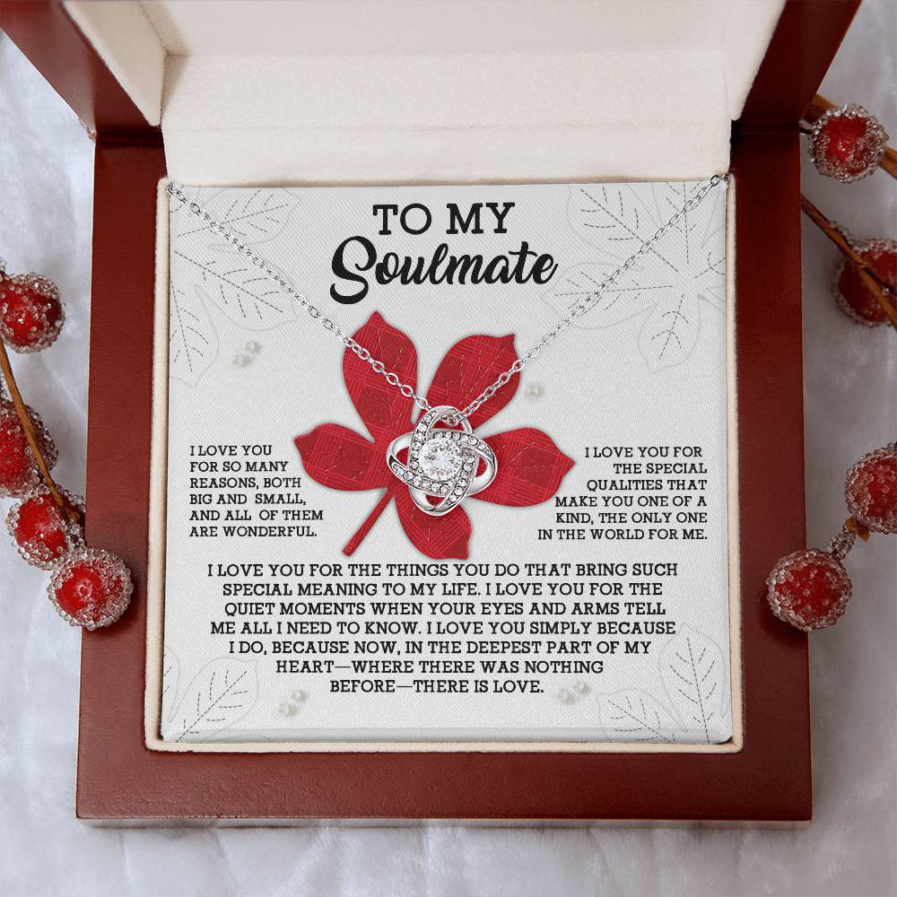 To My Soulmate Necklace For Women Future Wife Necklace, Necklace For Wife From Husband