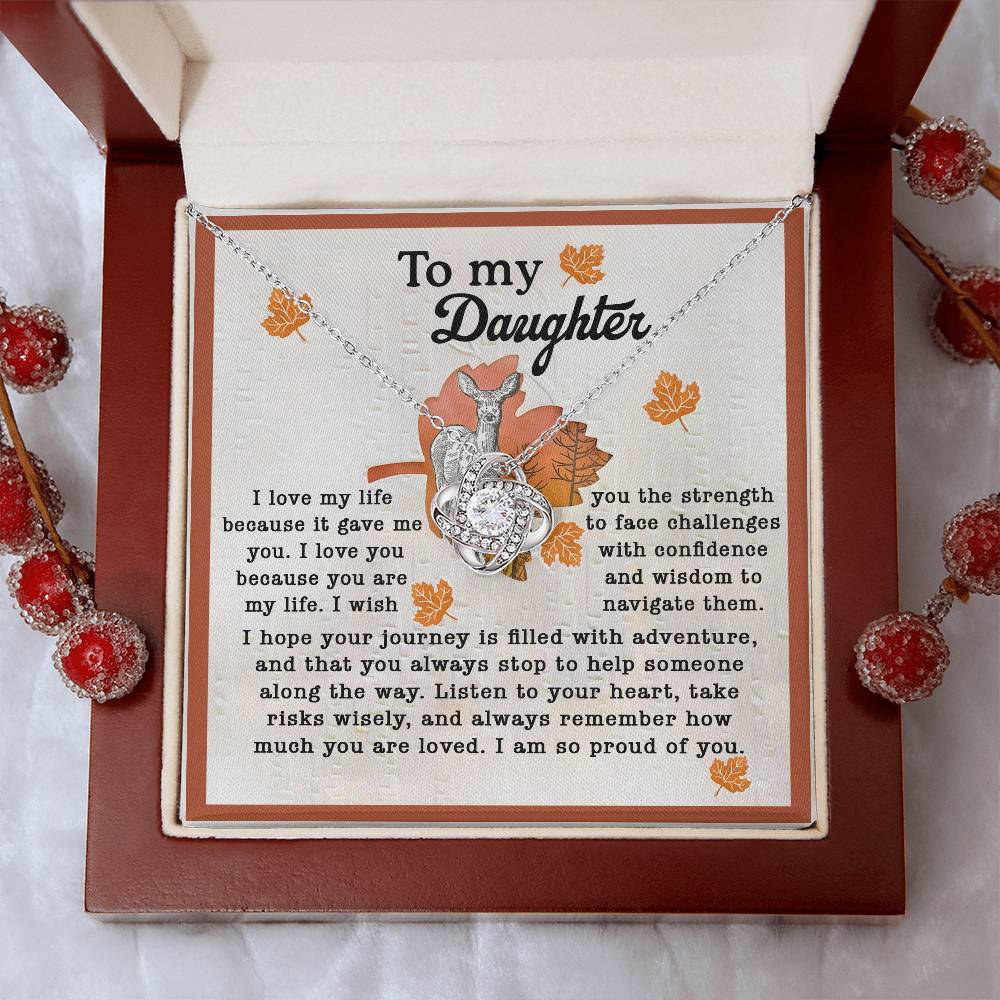 To My Daughter From Dad Necklace, Gifts For Daughter From Mom, Dad Necklace From Daughter