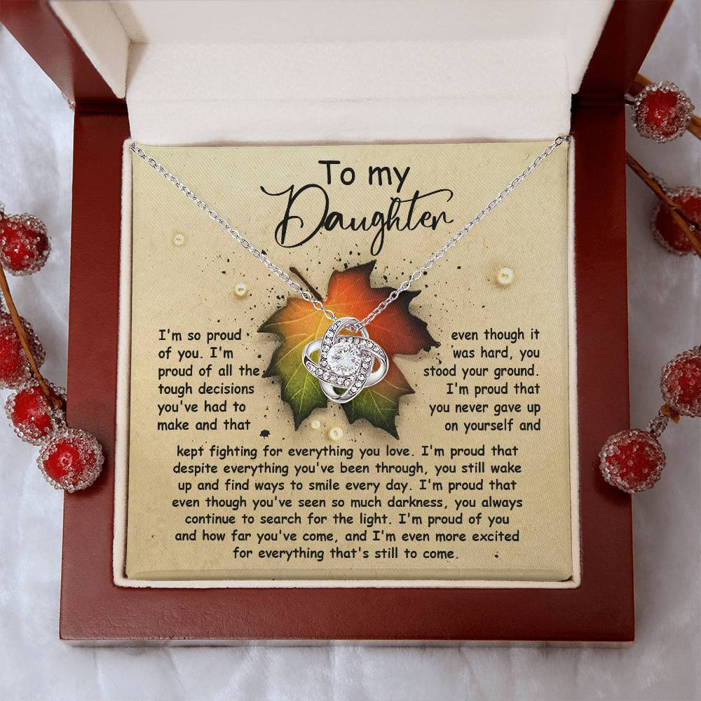 To My Beautiful Daughter Necklace, Necklace For My Daughter From Dad, Daughter Gifts From Mom And Dad