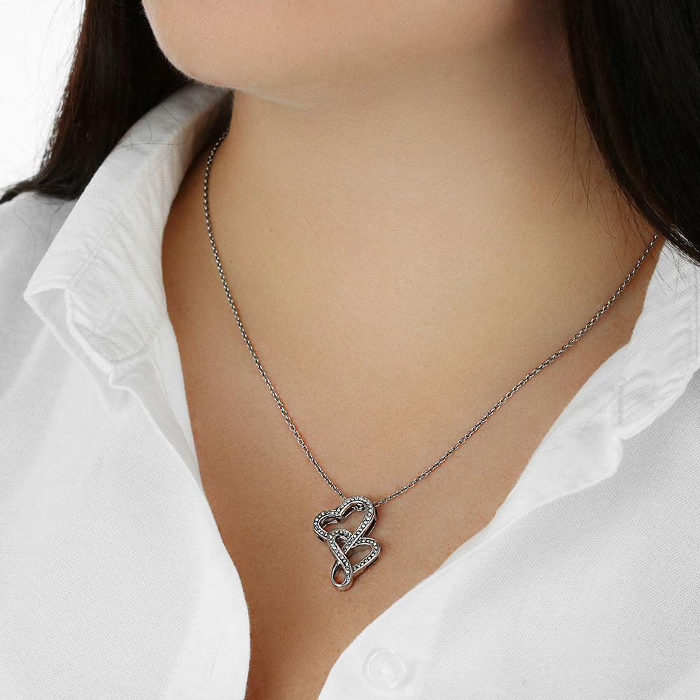 Regalos Para El 14 De Febrero Para Mi Esposa, Collares Para Mi Esposa - Double Heart - ESP_BR2_NLNM5_14_3