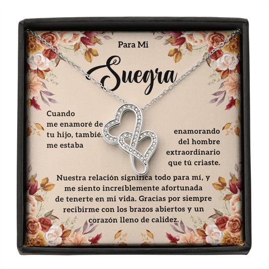 Regalos Para Suegra De Navidad, Suegra Gifts In Spanish - Double Heart - SUEG_BR2_NLNM10_3