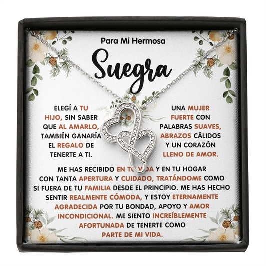 Regalo De Navidad Para Mi Suegra, Un Regalo Unico Para El Amor De Mi Vida - Double Heart - SUEG_BR2_NLNM10_1
