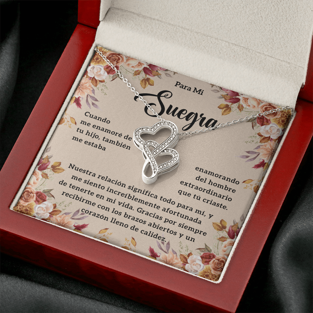 Regalos Para Suegra De Navidad, Suegra Gifts In Spanish - Double Heart - SUEG_BR2_NLNM10_3