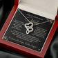 Para El Amor De Mi Vida Cadena En Espanol, Regalos Para 14 De Febrero Para Mujer - Double Heart - VIDA_BR3_T3_2