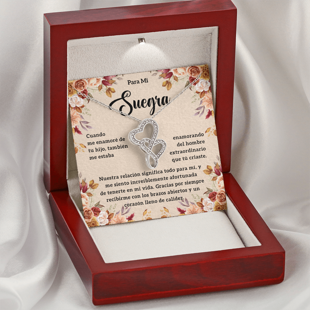 Regalos Para Suegra De Navidad, Suegra Gifts In Spanish - Double Heart - SUEG_BR2_NLNM10_3