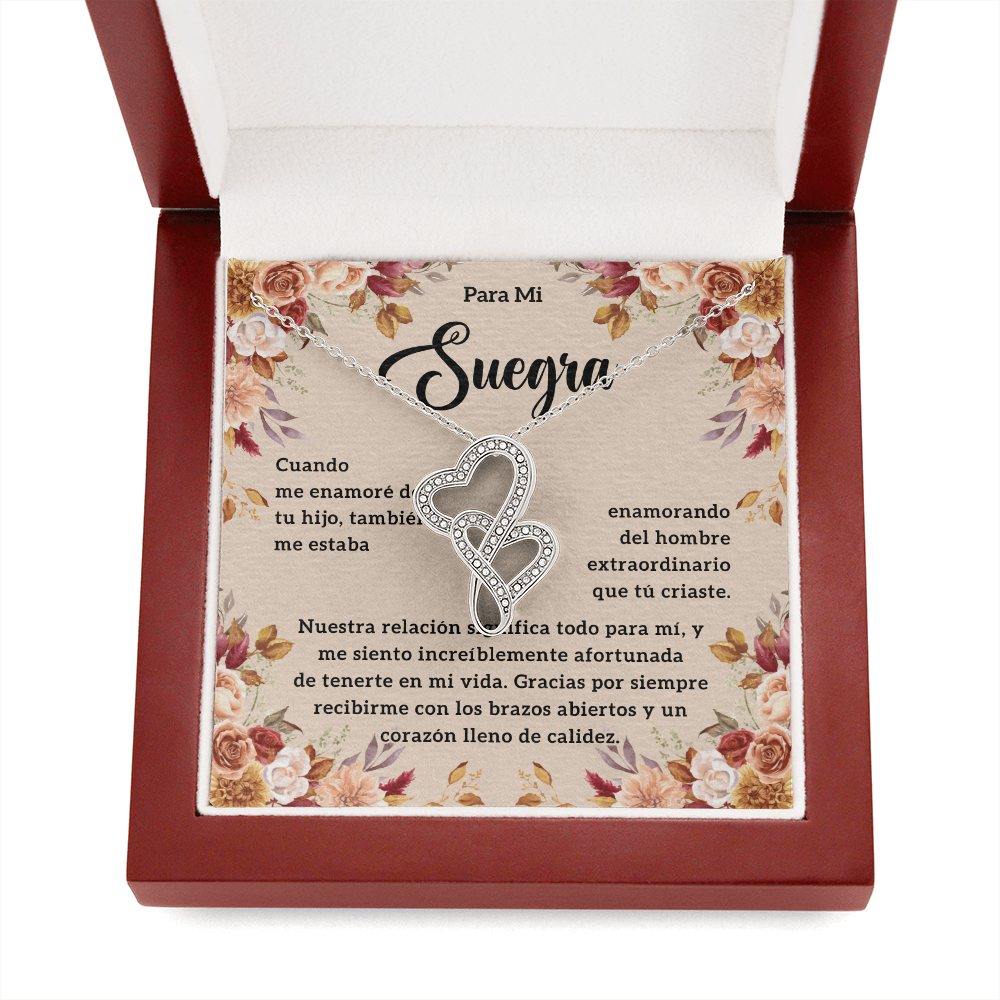 Regalos Para Suegra De Navidad, Suegra Gifts In Spanish - Double Heart - SUEG_BR2_NLNM10_3