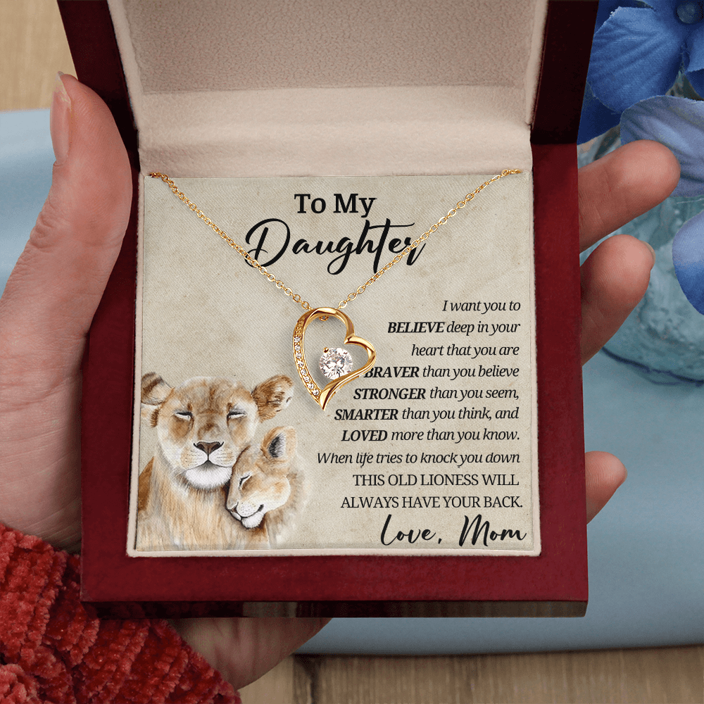 12-946- To My Daughter forever love nacklace