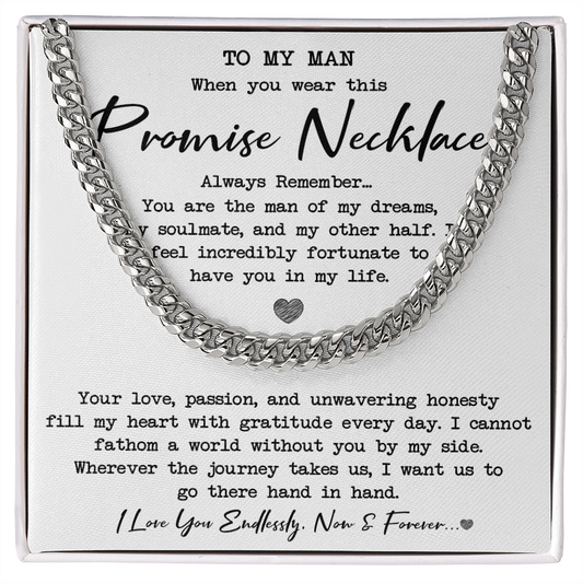 Promise Necklace Men, Promise Necklace For Men, Promise Necklace For Couples - BR5-JUN28-PRONE-3