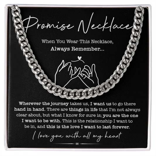 Promise Necklace Men, Promise Necklace For Men, Promise Necklace For Couples - BR5-JUN28-PRONE-1