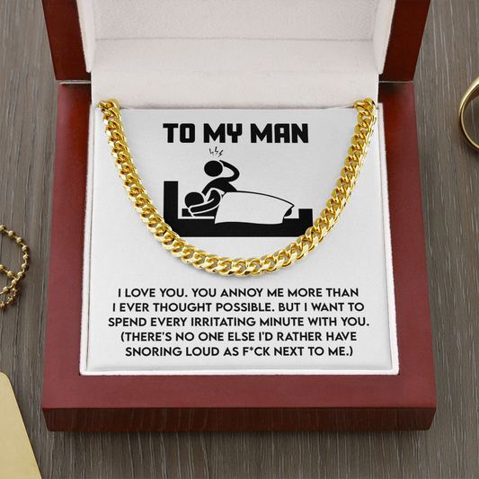 To My Man Necklace, Valentine Day Presents For Man, My Soulmate Gifts For Him, Gifts For Husband From Wife Unique Valentine Day