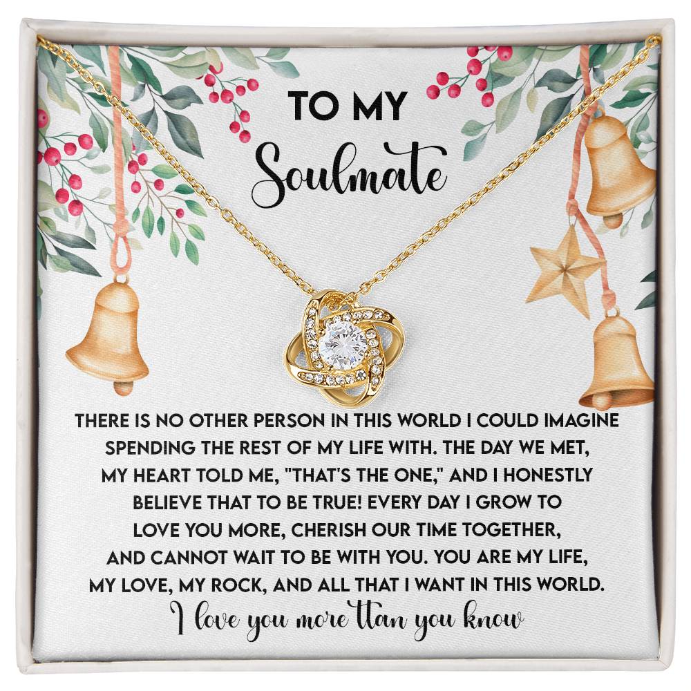 To My Soulmate Necklace, Christmas Gift Ideas 2024, Christmas For Her, Wife's Christmas Gift, Christmas Presents Women