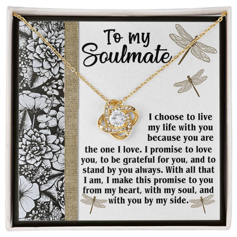 To My Soulmate Necklace For Women, Funny Gifts For Girlfriend, Soulmate Necklace For Her