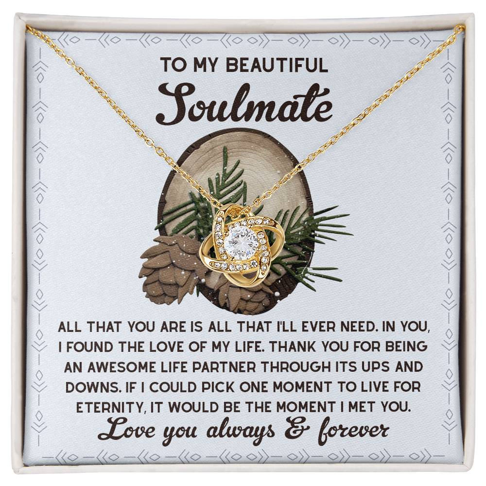 To My Beautiful Soulmate Necklace, My Soulmate Gifts For Her, Christmas Gifts Ideas For Wife, Christmas Presents For Her