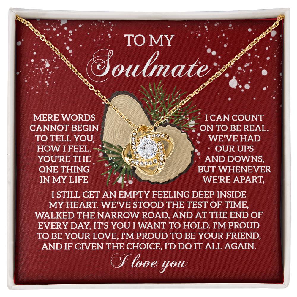 To My Soulmate Necklace, Great Wife Christmas Gifts, Christmas Jewelry For Women, Christmas Gift For Wives