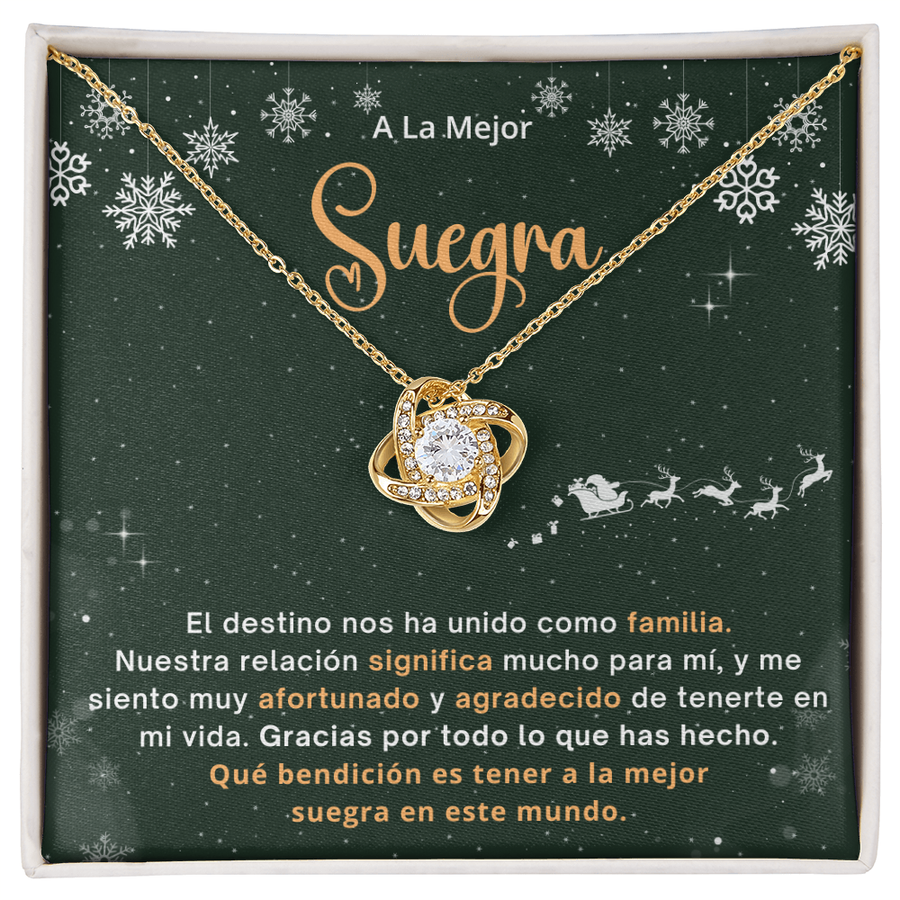 Regalo De Navidad Para Mi Suegra, Un Regalo Unico Para El Amor De Mi Vida -  Love Knot - SUEG_BR2_NLNM10_2