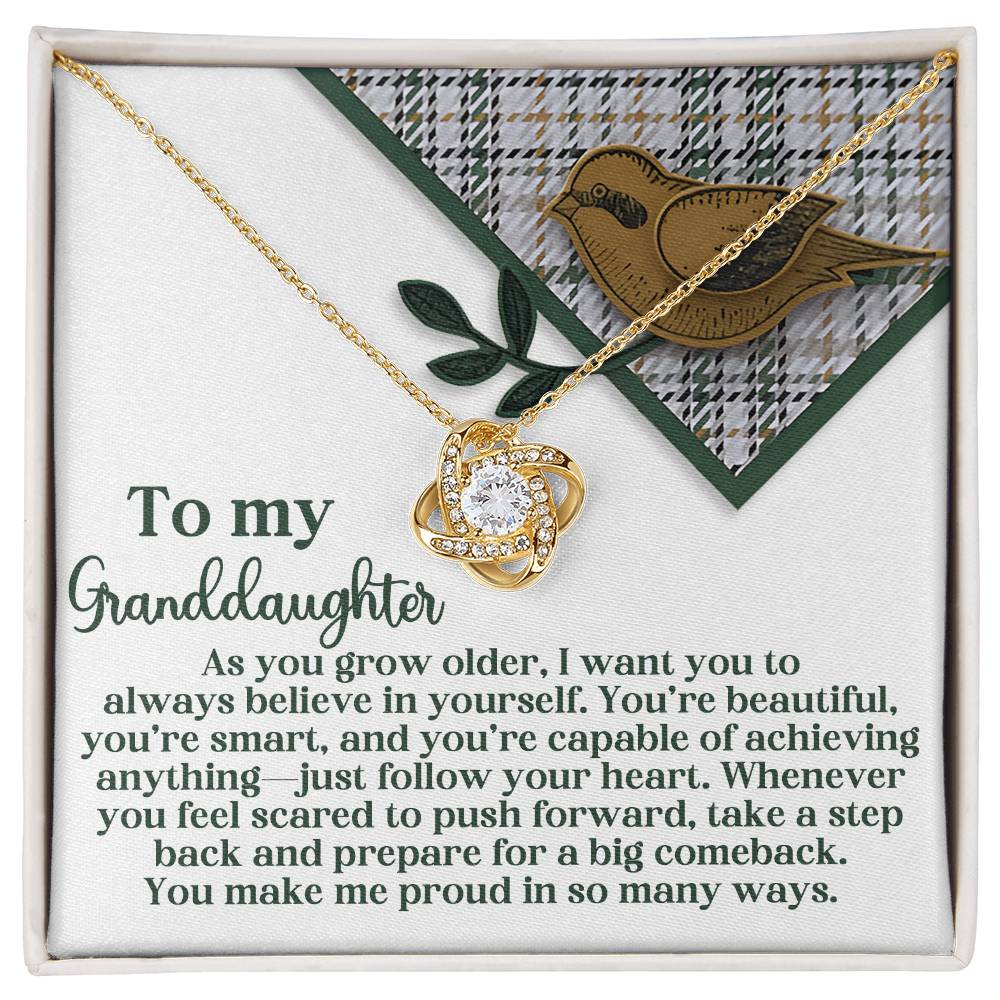 To My Granddaughter Necklace, Granddaughter Gifts From Grandma, To My Granddaughter Necklace From Grandma, Granddaughter Necklace From Papa