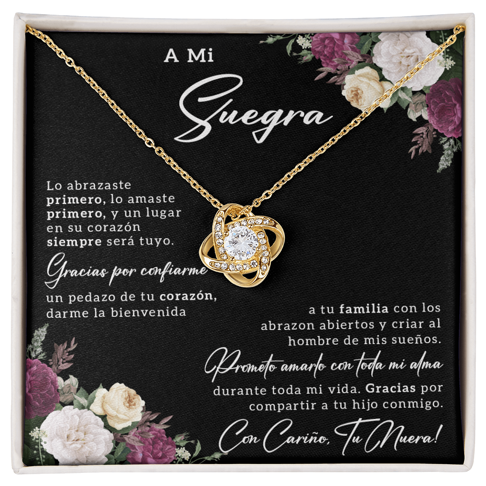Suegra Gifts In Spanish, Regalo Para Suegra En Navidad - Love Knot - SUEG_BR2_NLNM5_3