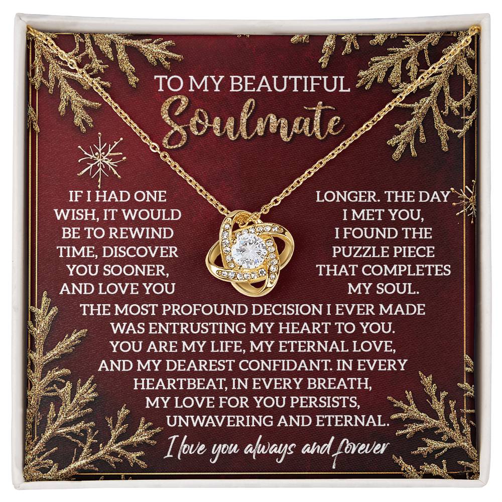 To My Beautiful Soulmate Necklace, Christmas Ideas For Woman, Christmas Gift Ideas 2024, Girlfriend Christmas Gifts 2024