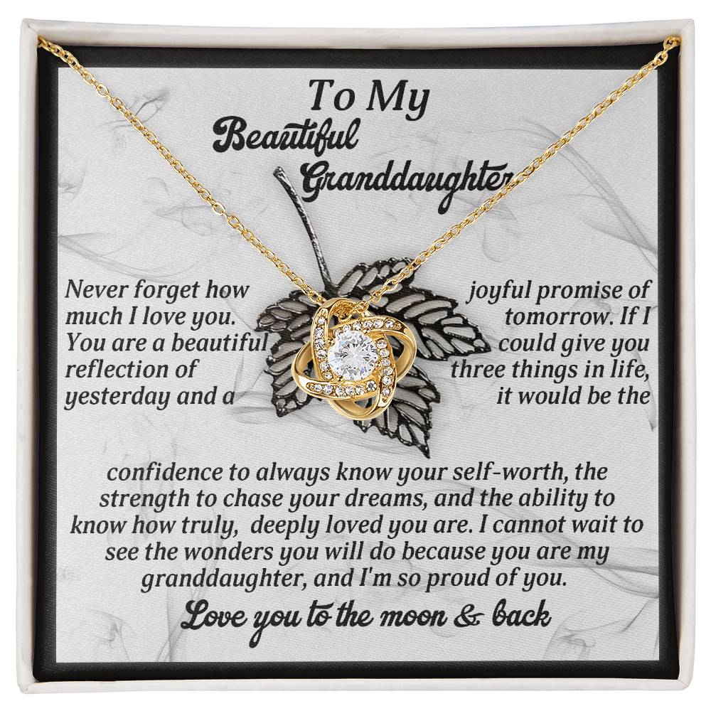 To My Beautiful Granddaughter Necklace, To My Granddaughter Necklace From Grandpa, Valentine Card Granddaughter, Grandpa And Granddaughter Necklace