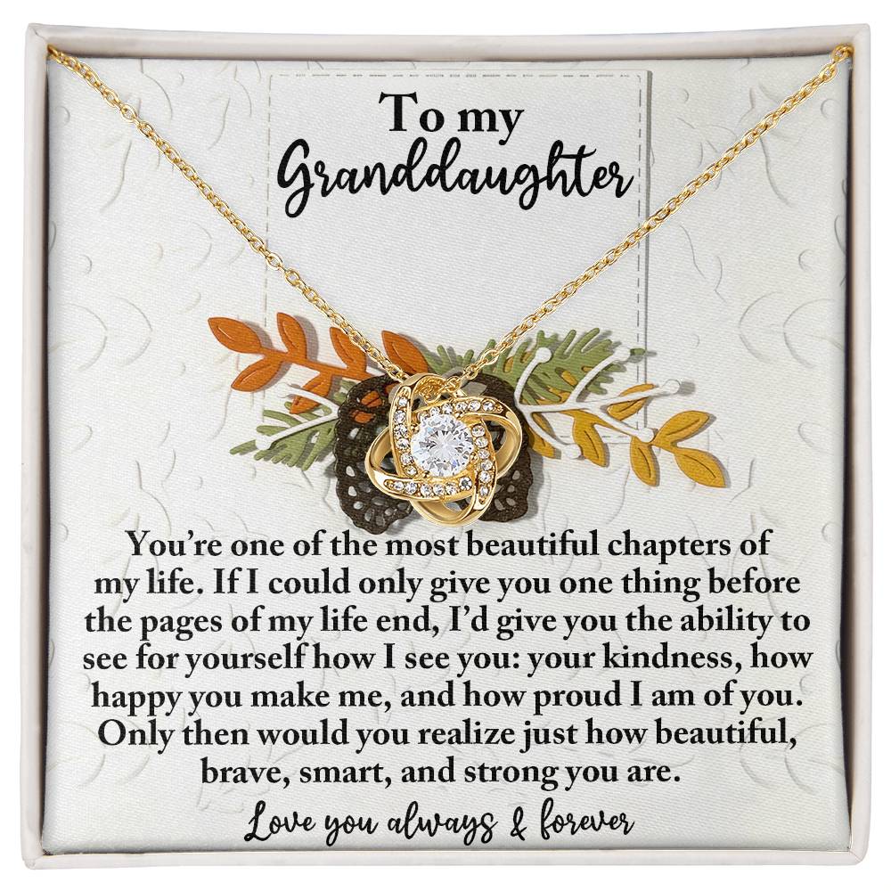 To My Granddaughter Necklace, Valentine's For Granddaughter, Granddaughter Gifts From Grandparents, Christmas Gifts For Granddaughters