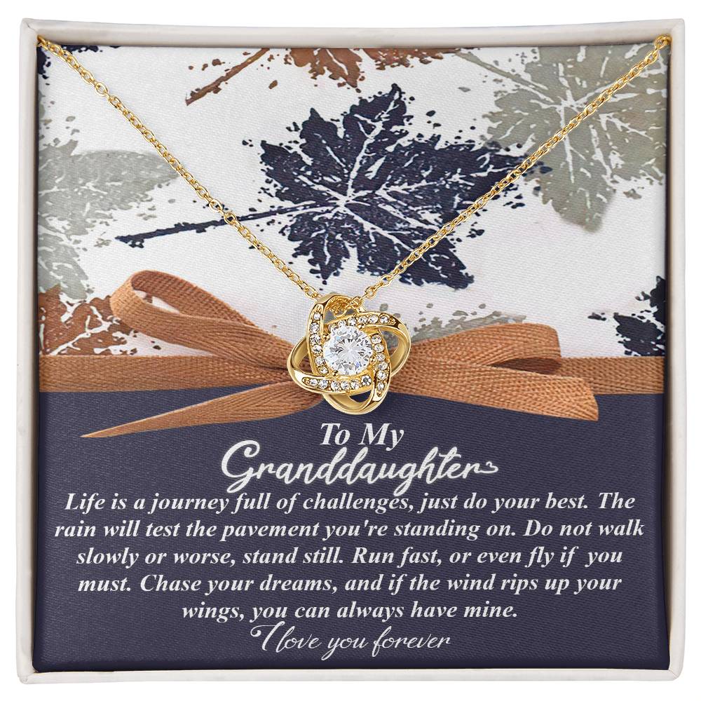 To My Granddaughter Necklace, Granddaughter Christmas Gifts, Necklace For Granddaughter From Grandma, Christmas Gifts For Adult Granddaughter