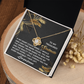 To My Treasured Soulmate Necklace, Girlfriend And Boyfriend Necklaces, Soulmate Gifts For Her, Valentine's Gift For Wife, Best Gifts For Girlfriend