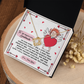 To My Beautiful Soulmate Necklace, Gifts For The Girlfriend, Soulmate Necklace For Her, Valentine Card For Wife Romantic, To My Girlfriend Necklace