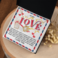 To My Love Necklace, Valentine Gifts For Her, Valentine's Day Necklace For Her, Valentine's Day Gift Wife, Valentine's Day Gifts For Women