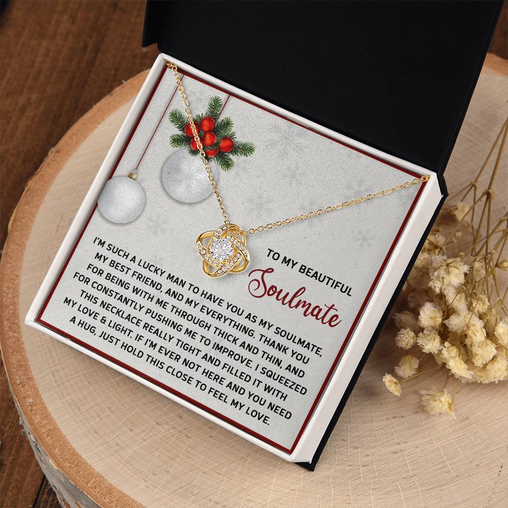 To My Beautiful Soulmate Necklace, Soulmate Necklace Women, Christmas Gift For Girlfriend, Womens Christmas Ideas