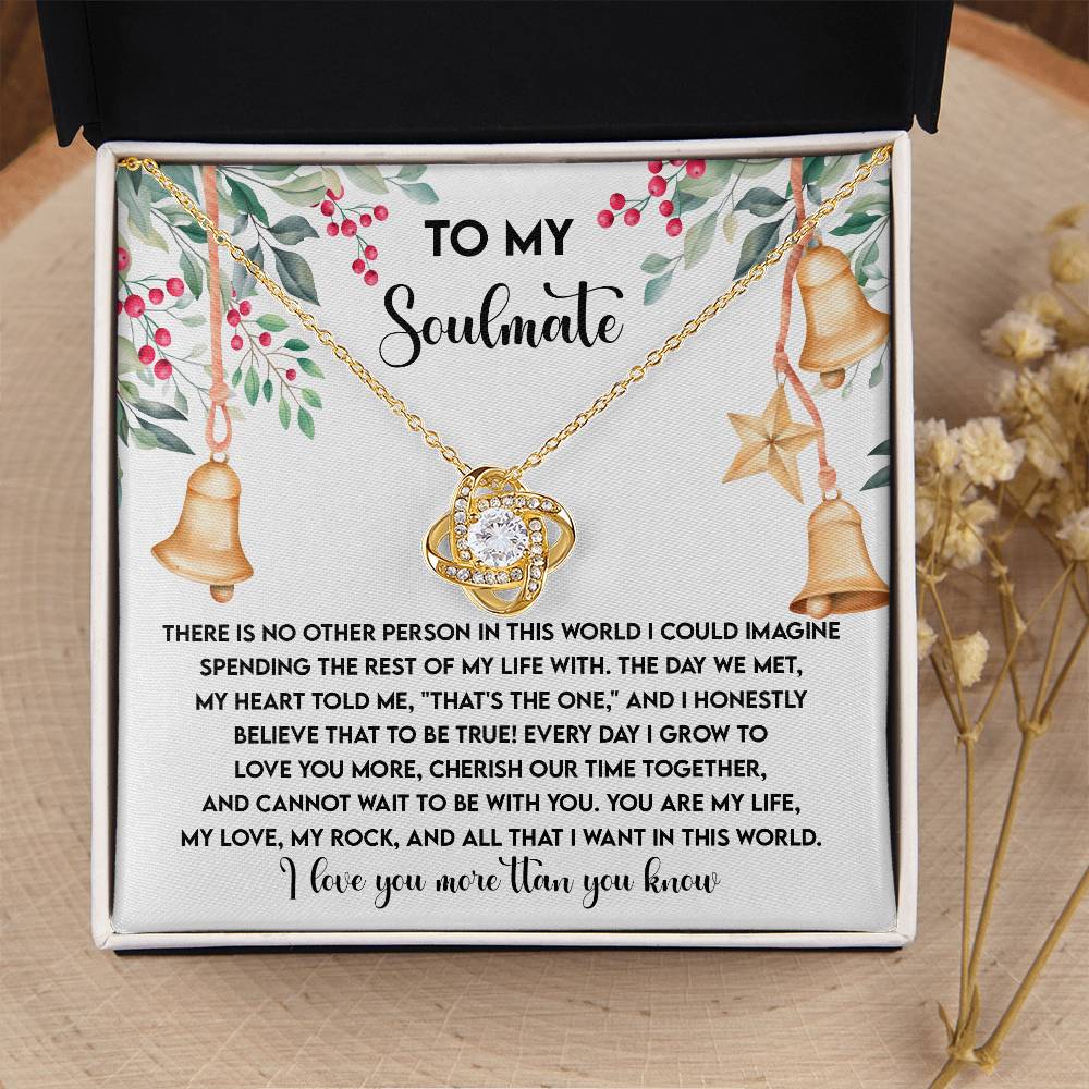 To My Soulmate Necklace, Christmas Gift Ideas 2024, Christmas For Her, Wife's Christmas Gift, Christmas Presents Women