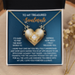 To My Treasured Soulmate Necklace, Valentine Gifts For Women, Valentine Jewelry For Women, Romantic Valentine's Day Gift, Valentine For Her Gift